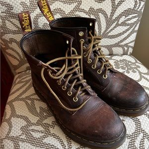 Brown leather Doc Martens
